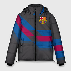 Куртка зимняя мужская Barcelona FC: Dark style, цвет: 3D-светло-серый