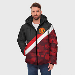 Куртка зимняя мужская Man UTD FC: Sport Camo, цвет: 3D-черный — фото 2