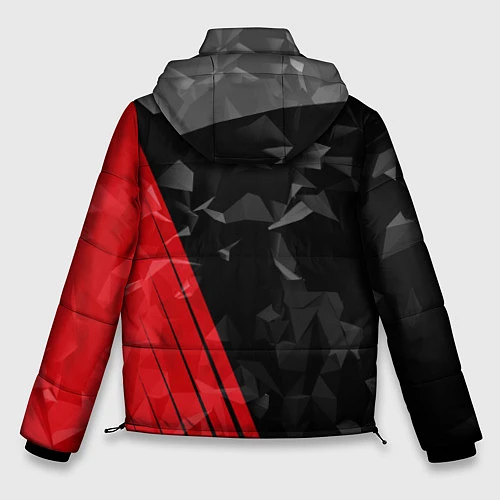 Мужская зимняя куртка FC Manchester United: Abstract / 3D-Черный – фото 2