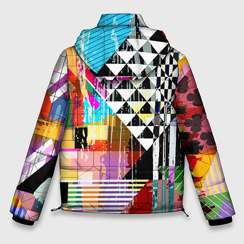 Мужская зимняя куртка RGB Geometry / 3D-Светло-серый – фото 2