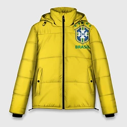 Куртка зимняя мужская Сборная Бразилии, цвет: 3D-красный