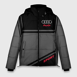 Куртка зимняя мужская Audi: Crey & Black, цвет: 3D-черный