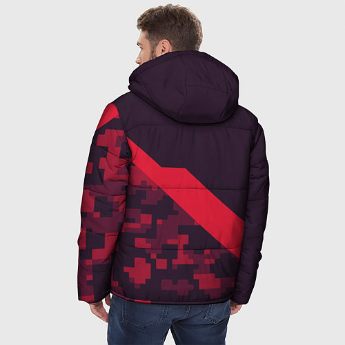 Мужская зимняя куртка Audi: Red Pixel / 3D-Светло-серый – фото 4