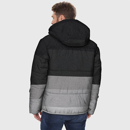 Мужская зимняя куртка ФК Бавария: Серый стиль / 3D-Светло-серый – фото 4