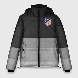 Куртка зимняя мужская ФК Атлетико Мадрид: Серый стиль, цвет: 3D-красный