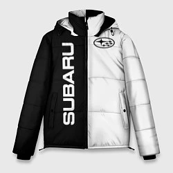 Куртка зимняя мужская Subaru B&W, цвет: 3D-черный