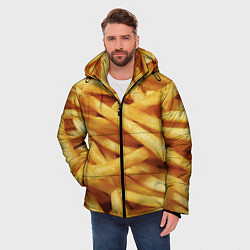 Куртка зимняя мужская Картофель фри, цвет: 3D-черный — фото 2