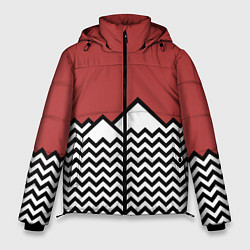 Куртка зимняя мужская Горы Твин Пикс, цвет: 3D-черный