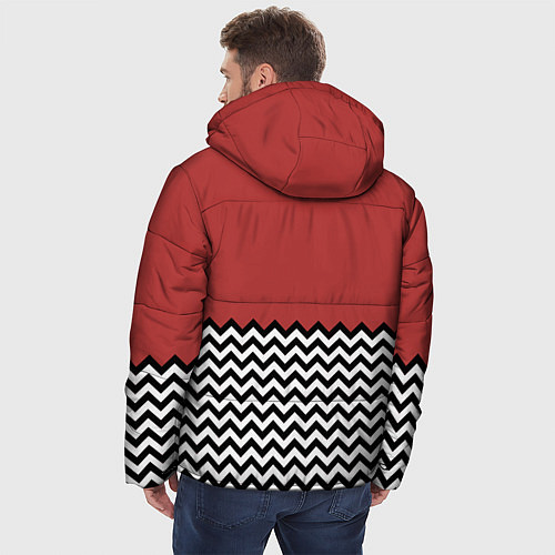 Мужская зимняя куртка Горы Твин Пикс / 3D-Светло-серый – фото 4