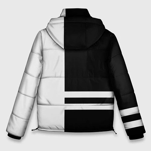 Мужская зимняя куртка Infiniti: B&W Lines / 3D-Черный – фото 2
