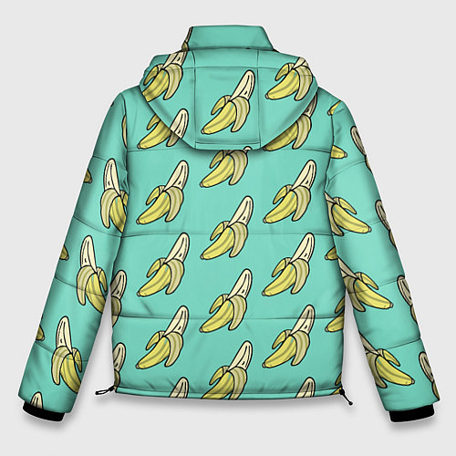 Мужская зимняя куртка Любитель бананов / 3D-Черный – фото 2