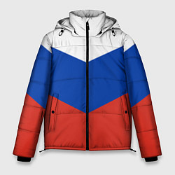 Куртка зимняя мужская Российский триколор, цвет: 3D-черный