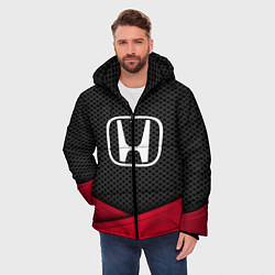 Куртка зимняя мужская Honda: Grey Carbon, цвет: 3D-черный — фото 2