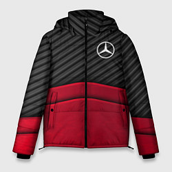 Куртка зимняя мужская Mercedes Benz: Red Carbon, цвет: 3D-светло-серый