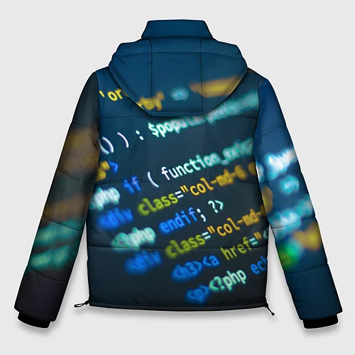 Мужская зимняя куртка Programming Collection / 3D-Черный – фото 2