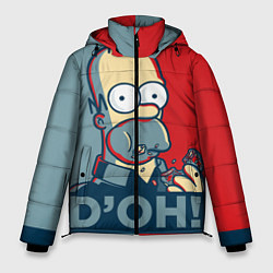 Куртка зимняя мужская Homer Simpson DOH!, цвет: 3D-красный