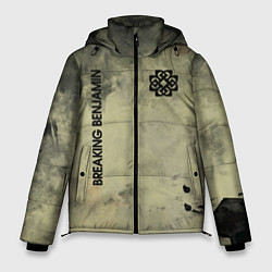Куртка зимняя мужская Breaking Benjamin, цвет: 3D-черный