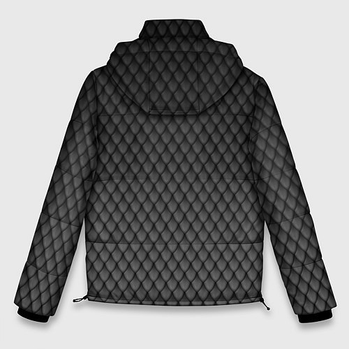 Мужская зимняя куртка Чешуя дракона / 3D-Черный – фото 2