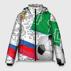 Куртка зимняя мужская Русский футбол, цвет: 3D-светло-серый