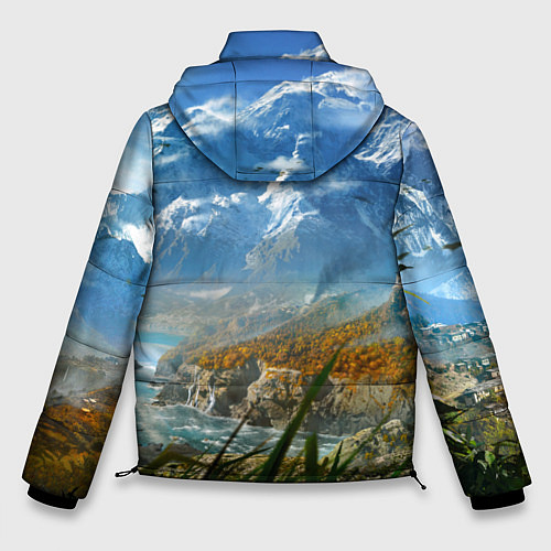 Мужская зимняя куртка Far Cry 4: Ice Mountains / 3D-Черный – фото 2
