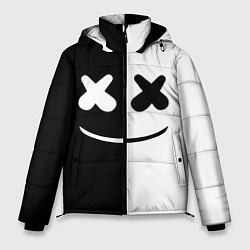 Куртка зимняя мужская Marshmello: Black & White, цвет: 3D-светло-серый