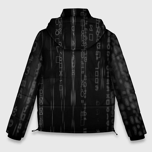 Мужская зимняя куртка Watch Dogs 2: Binary Code / 3D-Черный – фото 2