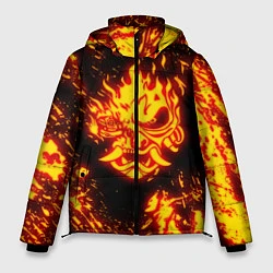 Мужская зимняя куртка Cyberpunk 2077: FIRE SAMURAI