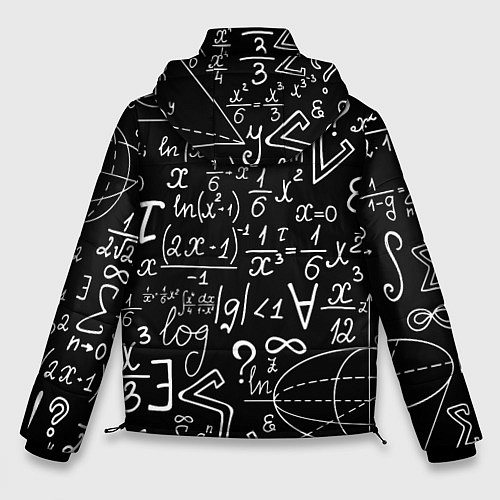 Мужская зимняя куртка Формулы физики / 3D-Черный – фото 2