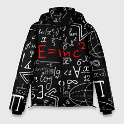 Куртка зимняя мужская Формулы физики, цвет: 3D-красный