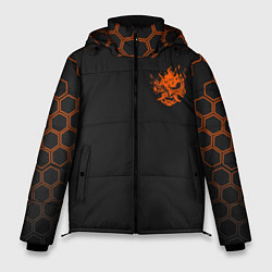 Куртка зимняя мужская Cyberpunk 2077: Samurai, цвет: 3D-черный