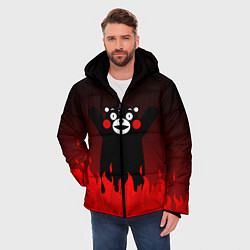 Куртка зимняя мужская Kumamon: Hell Flame, цвет: 3D-красный — фото 2