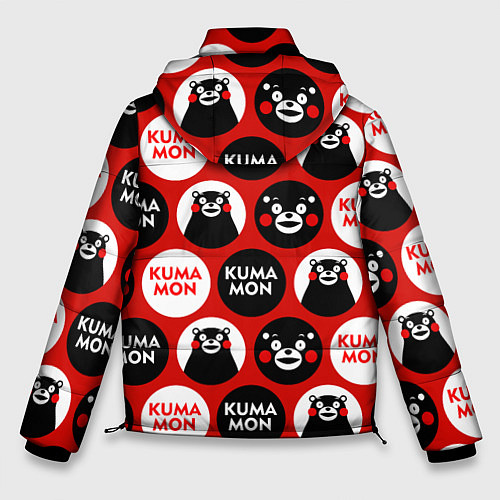 Мужская зимняя куртка Kumamon Pattern / 3D-Красный – фото 2