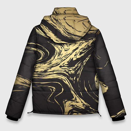 Мужская зимняя куртка Золотой мрамор / 3D-Черный – фото 2