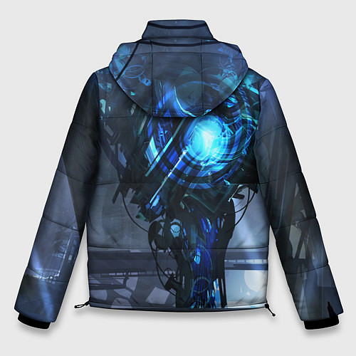 Мужская зимняя куртка Cyberpunk 2077 / 3D-Черный – фото 2