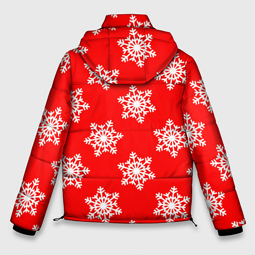 Мужская зимняя куртка Красный снег / 3D-Черный – фото 2