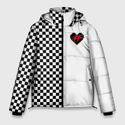 Куртка зимняя мужская ФРЕНДЗОНА: Шахматы, цвет: 3D-черный