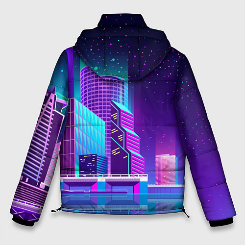 Мужская зимняя куртка Neon Nights / 3D-Черный – фото 2