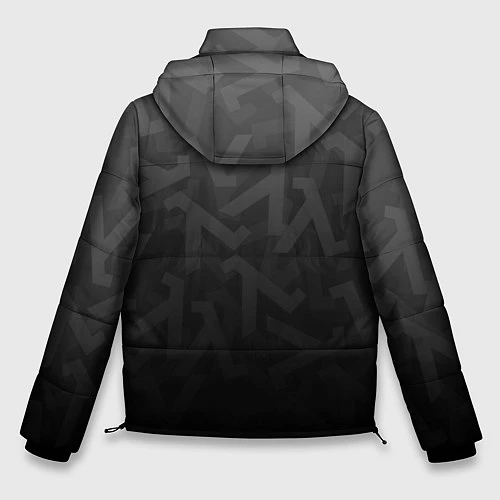 Мужская зимняя куртка Half-Life / 3D-Черный – фото 2