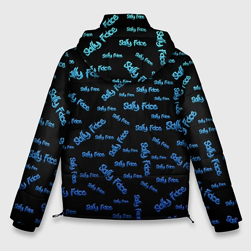 Мужская зимняя куртка Sally Face: Blue Pattern / 3D-Черный – фото 2