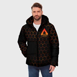 Куртка зимняя мужская Apex Legends: Orange Carbon, цвет: 3D-черный — фото 2