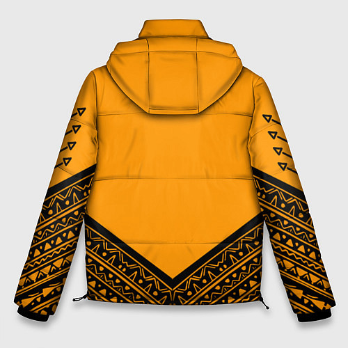 Мужская зимняя куртка Native American: Yellow Style / 3D-Красный – фото 2