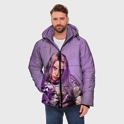 Куртка зимняя мужская Billie Eilish: Violet Fashion, цвет: 3D-черный — фото 2