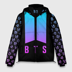Куртка зимняя мужская BTS: Neon Night, цвет: 3D-черный