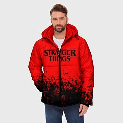 Куртка зимняя мужская STRANGER THINGS, цвет: 3D-черный — фото 2