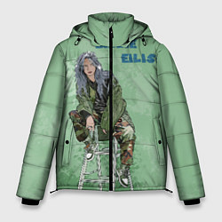 Куртка зимняя мужская Billie Eilish: Green Motive, цвет: 3D-черный