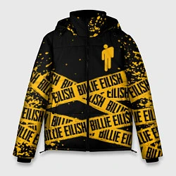 Куртка зимняя мужская BILLIE EILISH: Yellow & Black Tape, цвет: 3D-черный