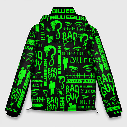 Мужская зимняя куртка Billie Eilish: Bad Guy / 3D-Черный – фото 2