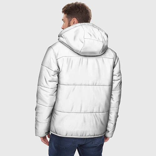 Мужская зимняя куртка Без дизайна / 3D-Светло-серый – фото 4
