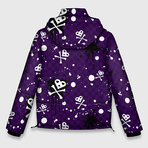 Мужская зимняя куртка Эмо 2007 фиолетовый фон / 3D-Черный – фото 2