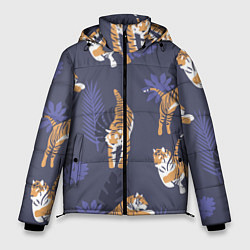 Куртка зимняя мужская Тигриный прайд, цвет: 3D-черный